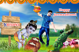 Janmashtami Photo Editor Frame ảnh chụp màn hình 2