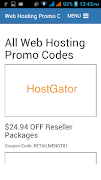 Web Hosting Promo Codes Screenshot 1