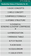 Handwritten Notes of Chemistry for JEE and NEET Affiche