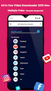 All in One Video Downloader 2019 New постер
