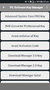 PC Software Key Manager Guide Poster