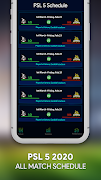 Live Match Schedule 2020. live stream Guide স্ক্রিনশট 2