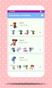 Cute Anime Life Stickers - WAStickerApps ภาพหน้าจอ 3