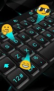 Business Black Blue Keyboard Theme screenshot 3