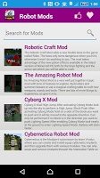 Robot Mod For MCPE* Ekran Görüntüsü 1