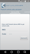Pantech Unlock Code Calculator poster