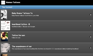 برنامه‌نما Names Tattoos عکس از صفحه