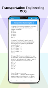 Transportation Engineering MCQs ภาพหน้าจอ 1