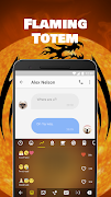 Flaming Totem Emoji Keyboard Theme for GOT 7 截圖 2
