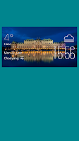 Vienna weather widget/clock poster