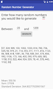 Random Numbers captura de pantalla 1