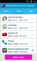 Ram Booster and CPU Speeder. screenshot 3