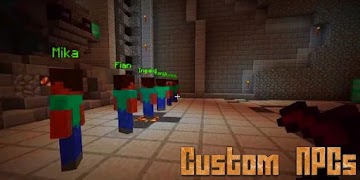 Custom NPCs Mod for Minecraft الملصق