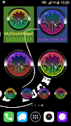 2 Schermata Neon Lights Clock Widget