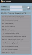 SAP FI Tcode with Screenshots capture d'écran 1