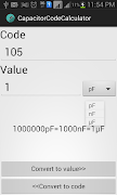 Capacitor Code Calculator (old) স্ক্রিনশট 1