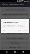 StyledDialogs Demo captura de pantalla 1