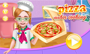 Pizza maker koken spelletjes-poster