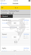 SkillShark Athlete Evaluations Screenshot 1
