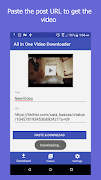 All In One Video Downloader الملصق