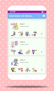 Cute Anime Life Stickers - WAStickerApps スクリーンショット 2