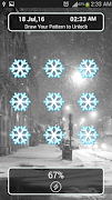 برنامه‌نما Snowfall Lock screen theme عکس از صفحه