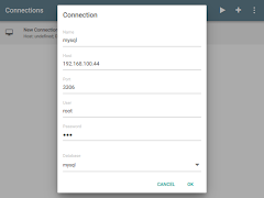 MySQL manager Screenshot 1