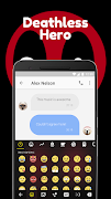 Deathless Hero Emoji Keyboard Theme for Marvel Plakat