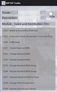 SAP SD Tcode with Screenshots capture d'écran 1