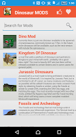 Dinosaur Mod For MCPE` screenshot 1