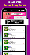 Brazil VPN - Secure Proxy Server الملصق