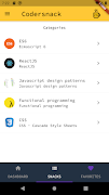 برنامه‌نما Codersnack عکس از صفحه