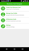 برنامه‌نما Business Cards Designer عکس از صفحه