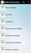 Matlab Tutorial and Manual الملصق