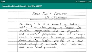 Handwritten Notes of Chemistry for JEE and NEET स्क्रीनशॉट 2