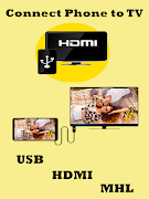 Poster HDMI Connector (mhl/hdmi/usb ScreenMirroring)