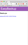EasyBackup screenshot 1