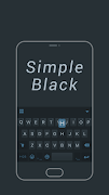 Simple Black Keyboard Theme পোস্টার