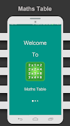 Maths Table Poster