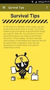 Survival Tips 포스터