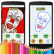 1 Schermata how to draw Pennywise