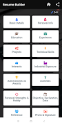 Resume builder Free CV maker templates formats app 스크린샷 4