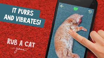 Rub a cat. Game poster