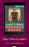 Quiz - O Rico e Lázaro اسکرین شاٹ 5