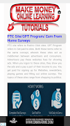 Make Money Online Learning Tutorials syot layar 1