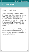 Signal Strength Meter - Detect GSM Signal capture d'écran 5