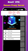 Brazil VPN - Secure Proxy Server اسکرین شاٹ 1