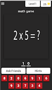 Math game c plakat