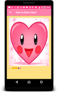 How to draw Heart of love step by step screenshot 2