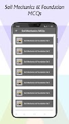 Soil Mechanics & Foundation MCQs plakat